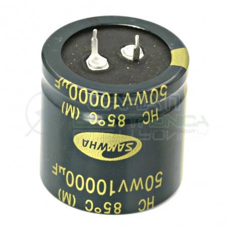 Condensatore Elelettrolitico SNAP IN 10000uF 50V 35x35mm 85° PASSO 10mm SAMWHA