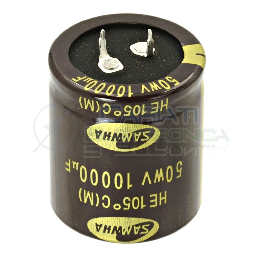 Condensatore Elelettrolitico SNAP-IN 10000uF 50V 35x40 105° PASSO 10mm SAMWHA Samwha