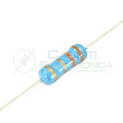 50 PEZZI DI RESISTENZE STRATO CARBONE 1,5 ohm 1/2W 0,5 WATT 5% RESISTENZA 1,5Ohm