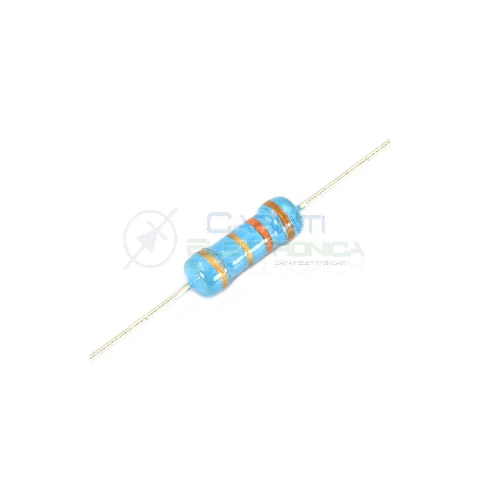 100 PEZZI DI RESISTENZE STRATO CARBONE 1,5 ohm 1/2W 0,5 WATT 5% RESISTENZA 1,5Ohm