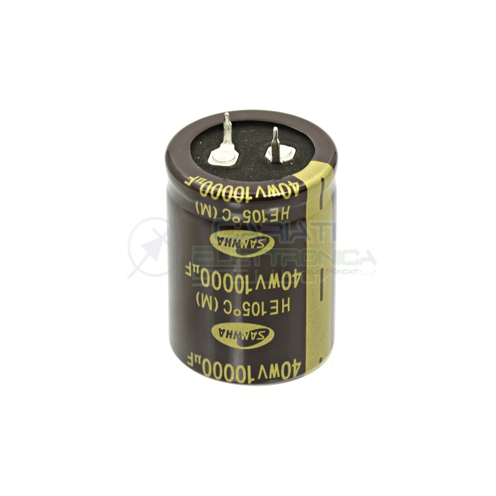 Condensatore elettrolitico SAMWHA SNAP IN 10000 uF 40V 105°C 40x30mm Samwha
