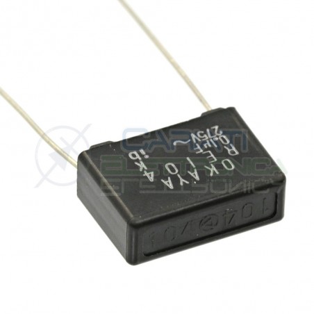 Condensatore OKAYA RE104 100nF 0.1uF 275V OKAYA