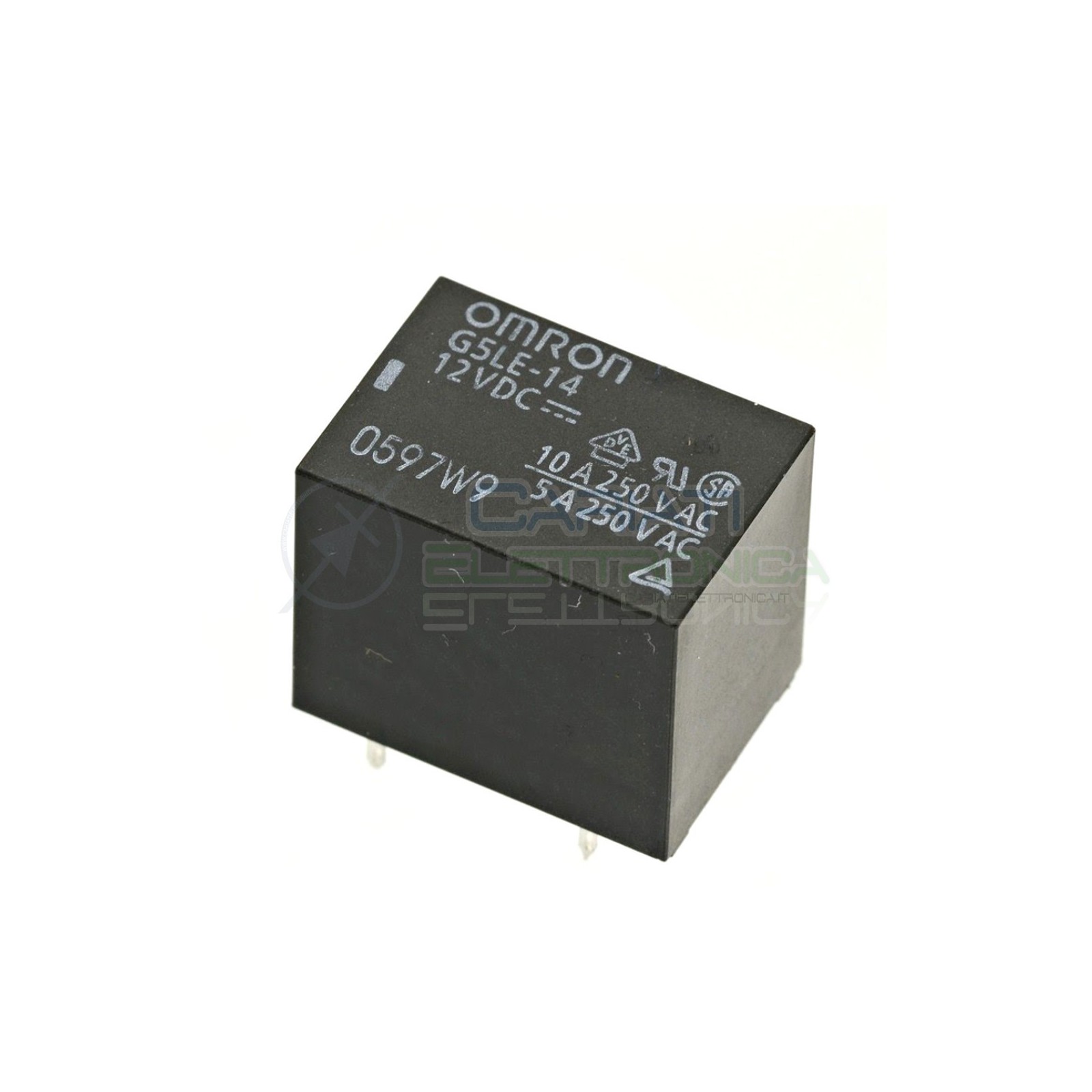Relè OMRON singolo 1 scambio G5LE-14 SPDT bobina 12Vdc 250Vac 10A Omron