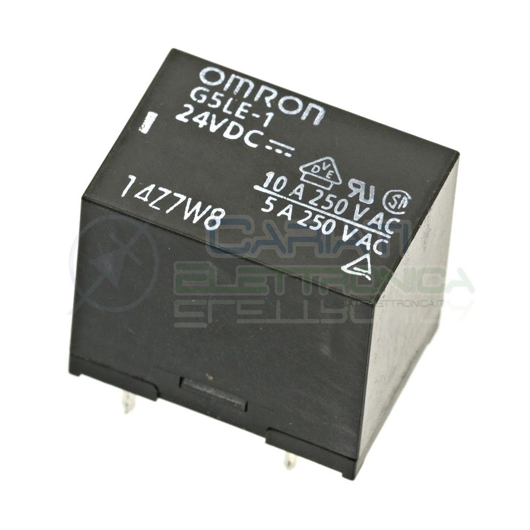 Relè Omron singolo scambio G5LE-1 24Vdc SPDT bobina 24V 250Vac 10A Omron