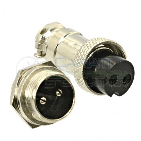 Kit Spina Presa Microfonica 2 Poli Connettore Maschio Femmina Generico