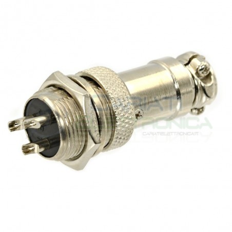 KIT SPINA PRESA MICROFONICA 3 POLI CONNETTORE MASCHIO FEMMINA Generico