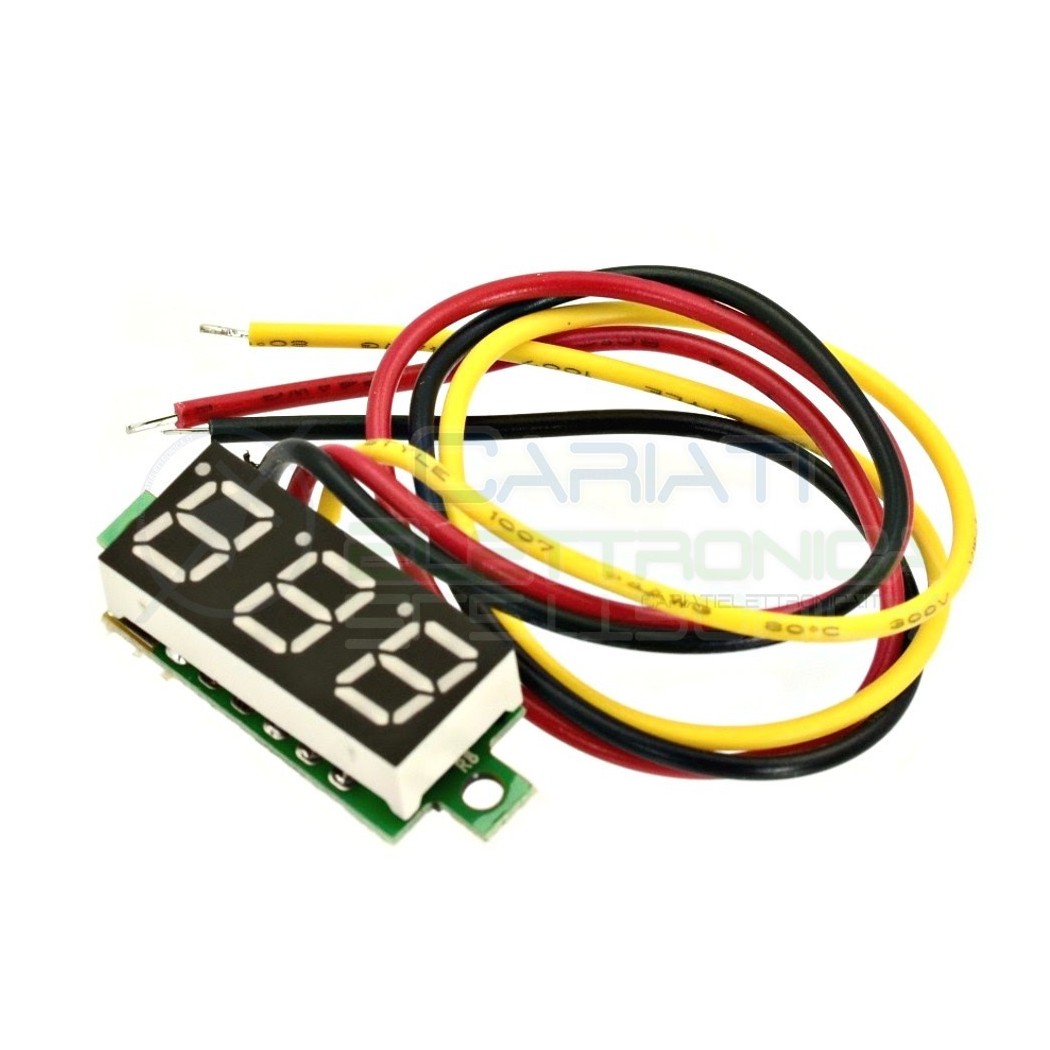 Display Lcd BLU Voltometro DC 0-100V Tensione TesterGenerico