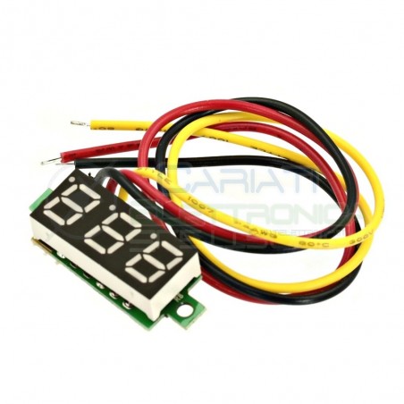 Display Lcd BLU Voltometro DC 0-100V Tensione TesterGenerico