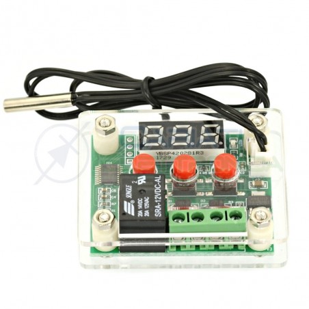 Modulo w1209 termostato digitale controllo di temperatura con sonda ntc e case