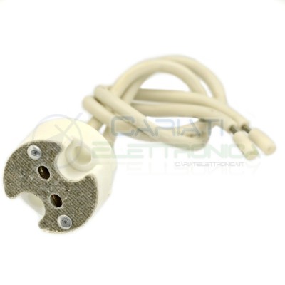 PORTALAMPADA ATTACCO LAMPADA SUPPORTO MR16 IN CERAMICAGenerico