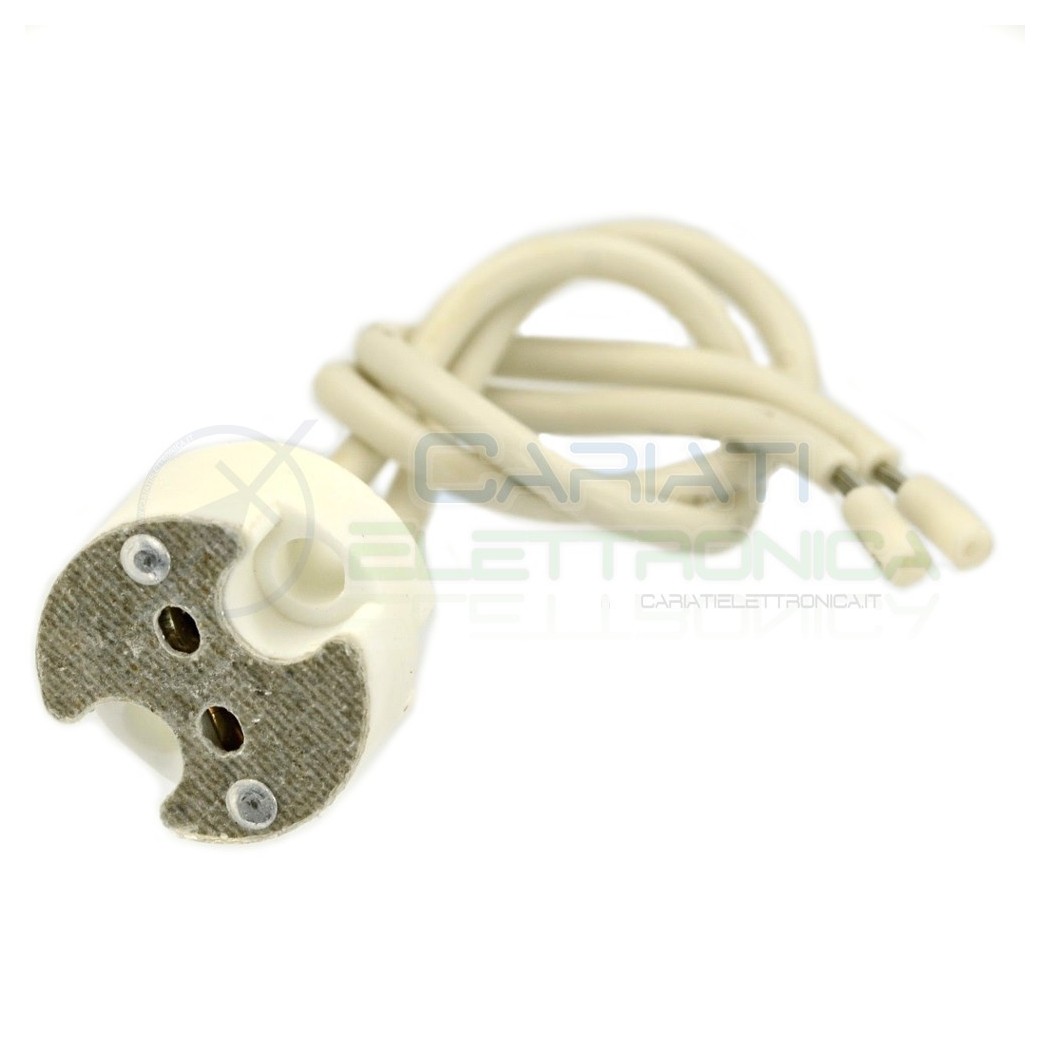 PORTALAMPADA ATTACCO LAMPADA SUPPORTO MR16 IN CERAMICAGenerico