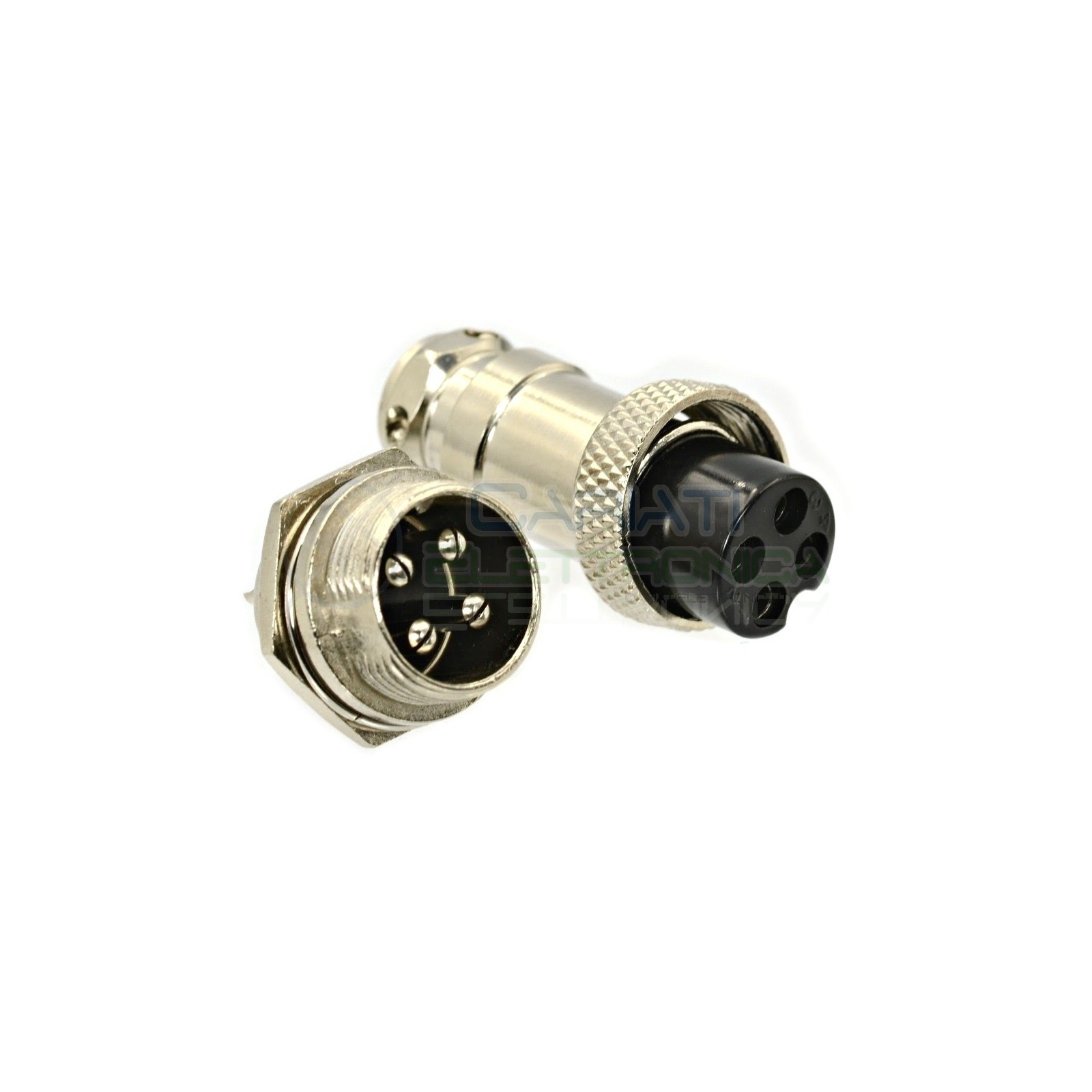 Kit spina presa microfonica 4 Poli connettore maschio femmina Generico