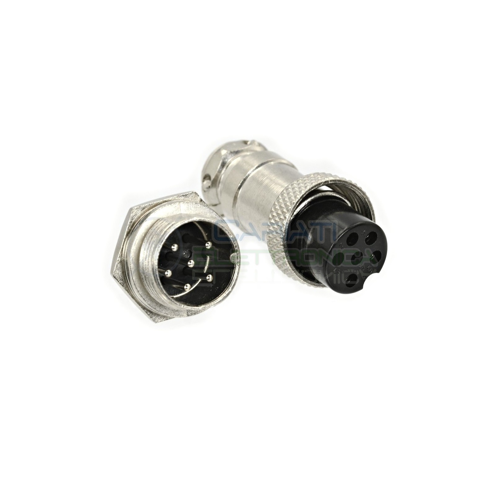 KIT SPINA PRESA MICROFONICA 6 POLI CONNETTORE MASCHIO FEMMINA