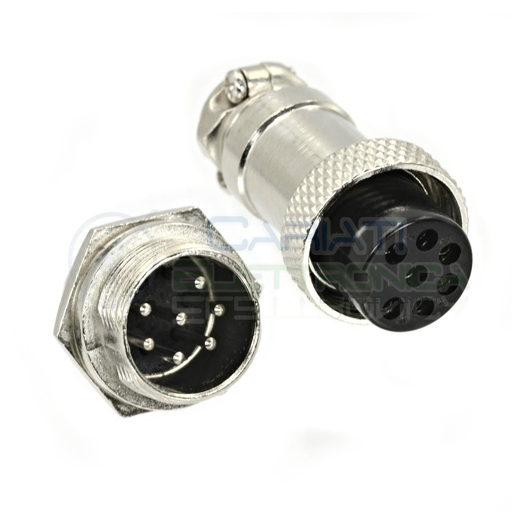 Kit spina presa microfonica 7 Poli connettore maschio femmina
