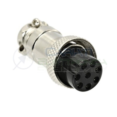 Plug microphone 8 pole pins male adapter connector socket straightGenerico