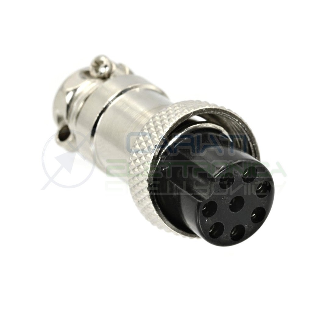 Plug microphone 8 pole pins male adapter connector socket straightGenerico