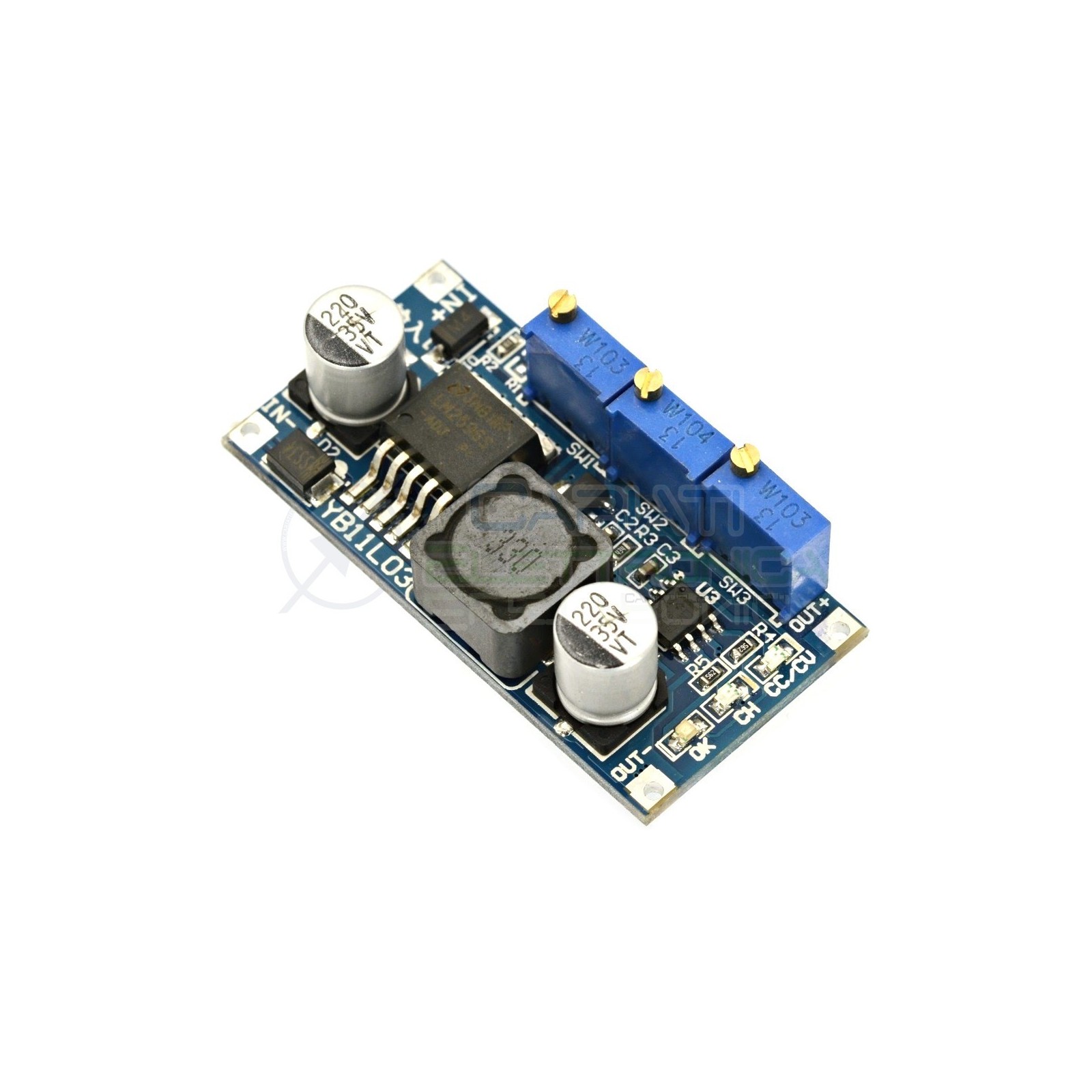 Convertitore regolabile di tensione STEP DOWN 2A DC DC LM2596S Alimentatore