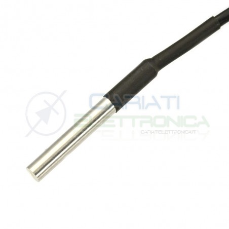 SONDA DS18B20 3 METRI SENSORE DI TEMPERATURA da -55 a 125 °C ARDUINO CON CAVO 3mGenerico
