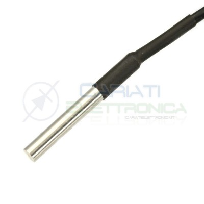 Sonda DS18b20 sensore temperatura termostato Cavo 5m -55 a 125°C Arduino Raspberry Generico