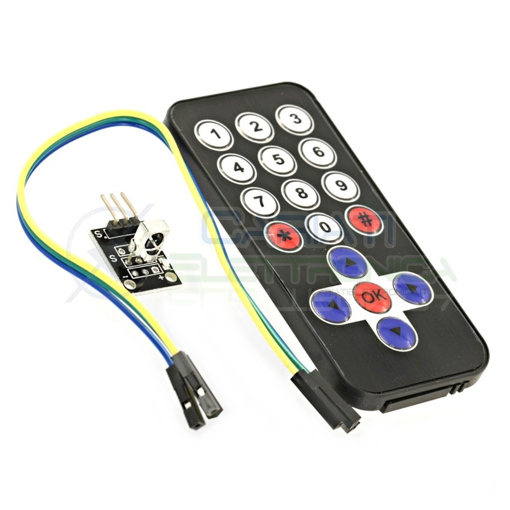 Telecomando IR 38 Khz + Ricevitore HX1838 Remote Control Arduino