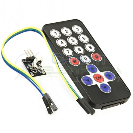 Telecomando IR 38 Khz + Ricevitore HX1838 Remote Control Arduino