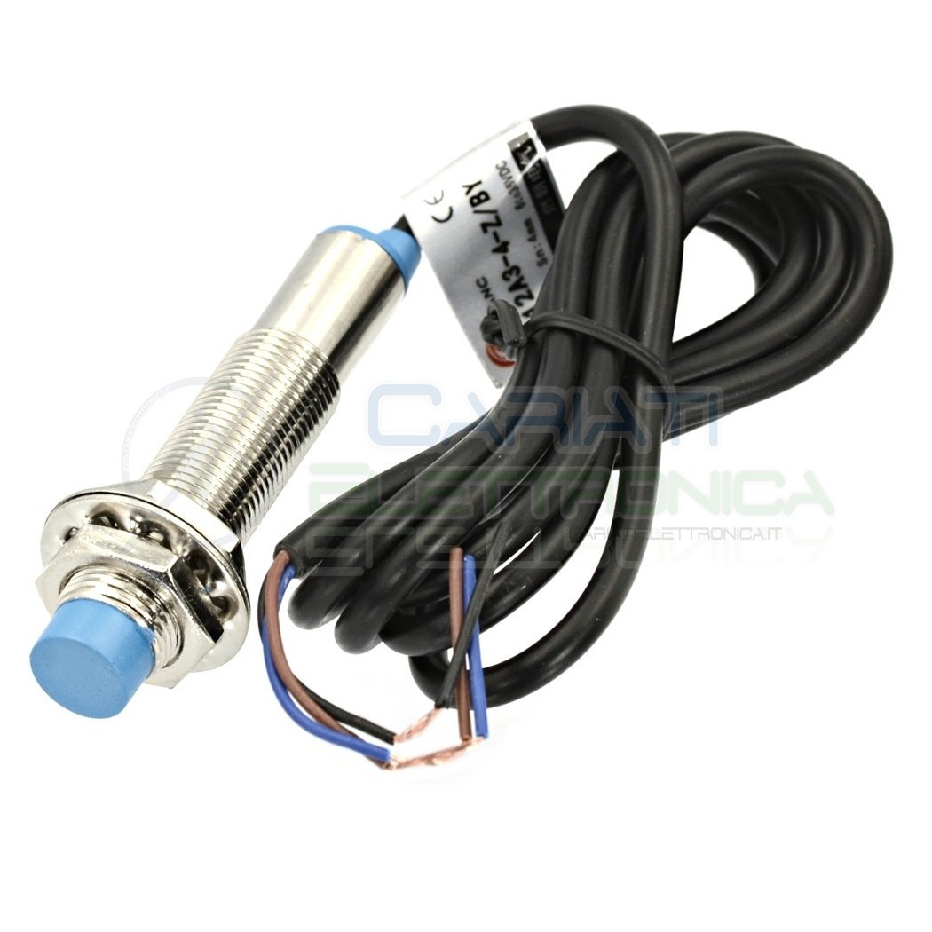 Sensore di Prossimità Induttivo PNP NO M12 6-36Vdc Finecorsa ArduinoGenerico