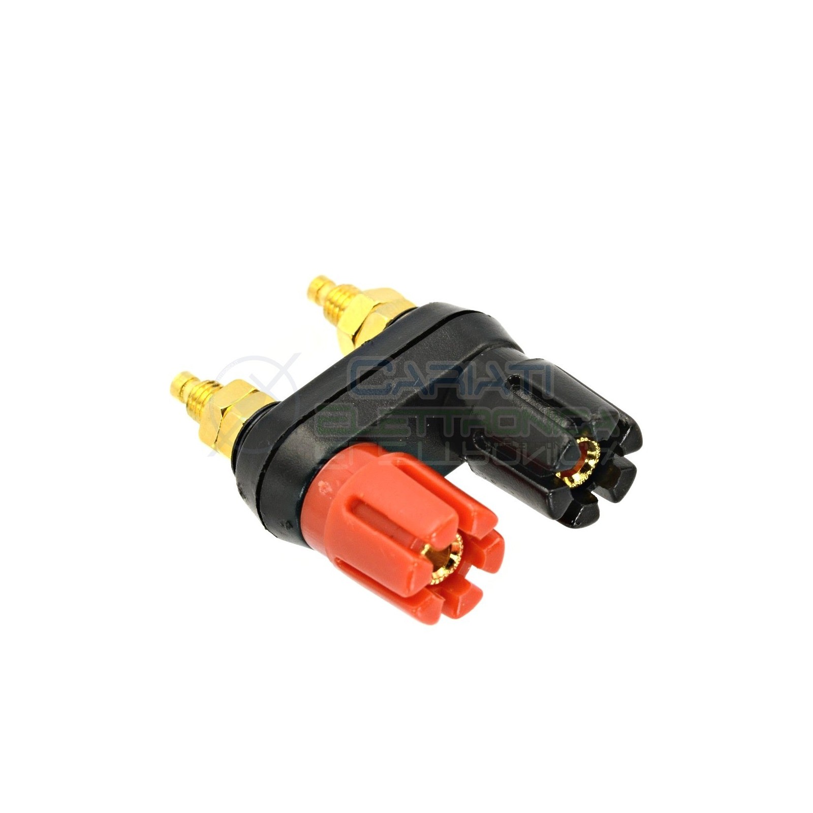 Connettore a Banana 4mm 2 VIE ORO Rosso Nero doppio Speaker Binding Post Generico