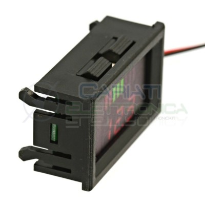 Indicatore Di Livello Batteria Voltmetro Display Led Per Batterie A Piombo 12V Generico