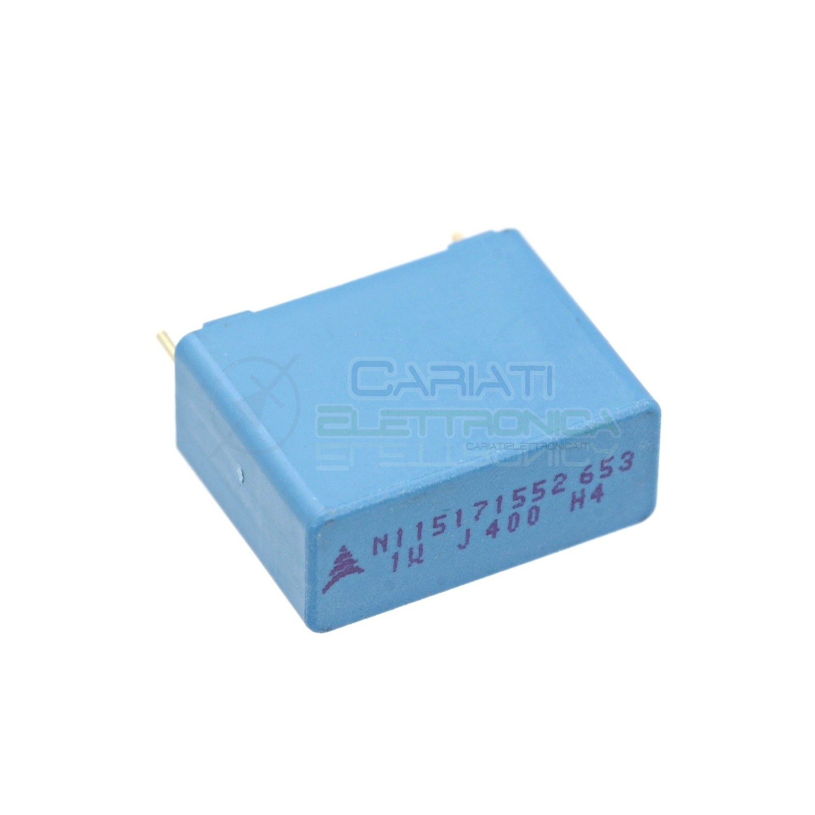 Condensatore polipropilene 1uF 1 uF 400Vdc 200Vac MKP Passo 22.5mm 5%