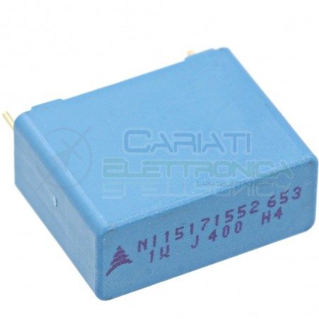 Condensatore polipropilene 1uF 1 uF 400Vdc 200Vac MKP Passo 22.5mm 5%