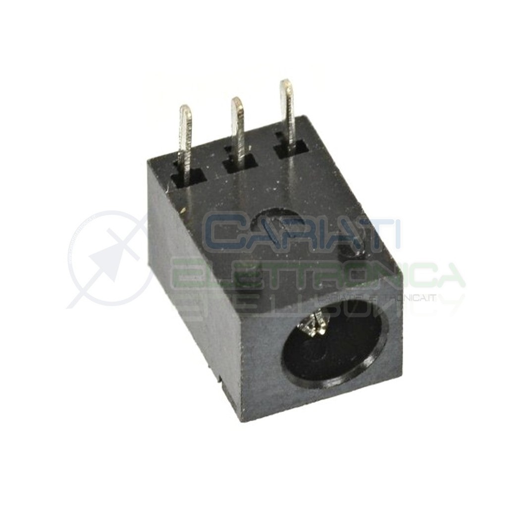 2 PEZZI CONNETTORE ALIMENTAZIONE DC JACK SPINA FEMMINA 3.5 x 1.1 mmGenerico