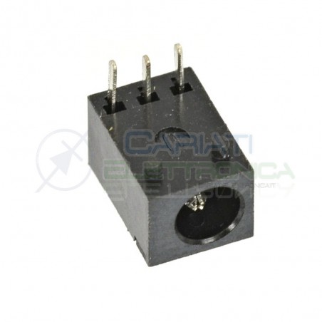 2 PEZZI CONNETTORE ALIMENTAZIONE DC JACK SPINA FEMMINA 3.5 x 1.1 mmGenerico