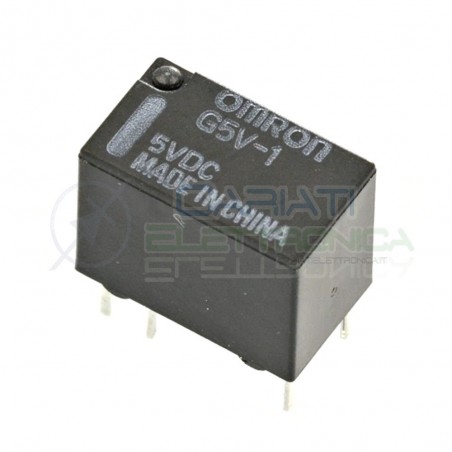 Relè singolo scambio OMRON G5V-1 5VDC bobina 5V 1A SPDT 6pin Omron