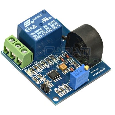 Modulo 12V di protezione da sovracorrente 5A max con sensore e relè