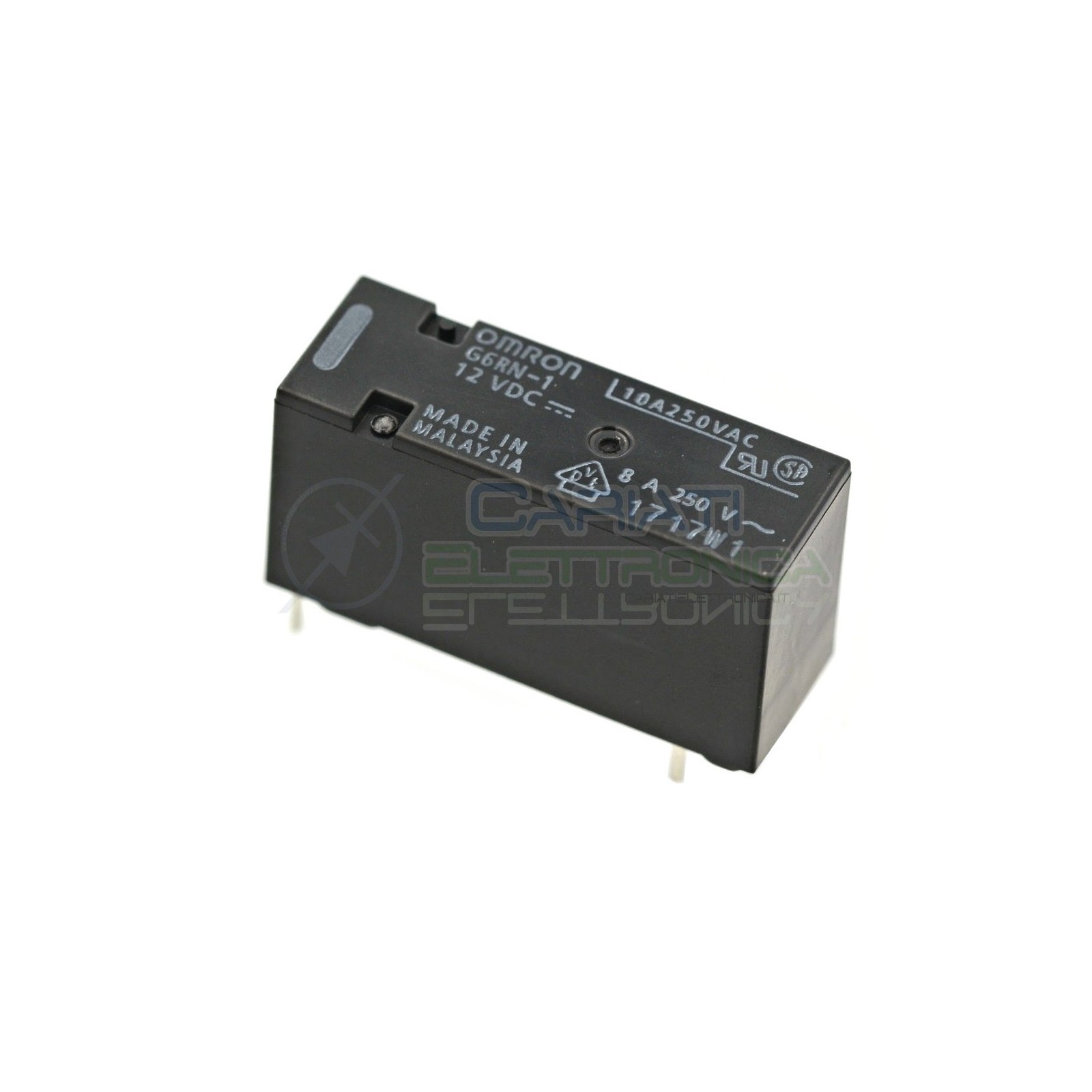 Relè singolo 1 scambio Omron G6RN-1 12 VDC 12V DC 8A 250V SPDT Omron