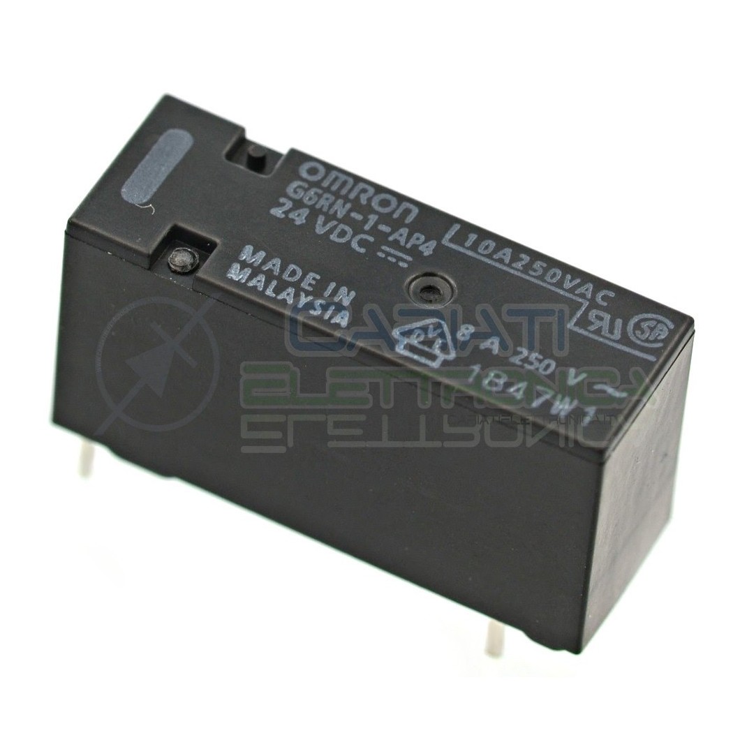 Relè singolo 1 scambio Omron G6RN-1-AP-4 24 VDC 24V DC 8A 250V SPDT Omron