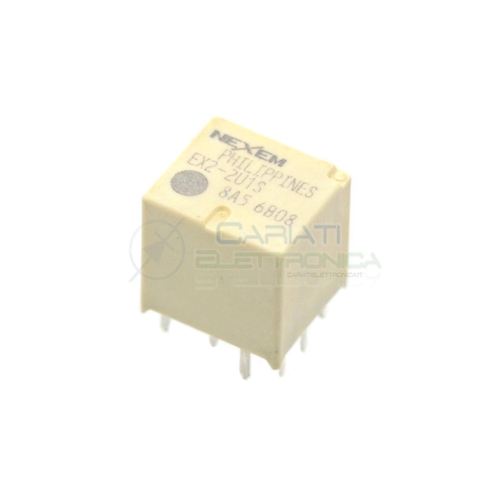 Doppio Relè elettromagnetico 2x SPDT bobina 12V 30A 10 pin EX2-2U1S NEC NEXEM Nexem