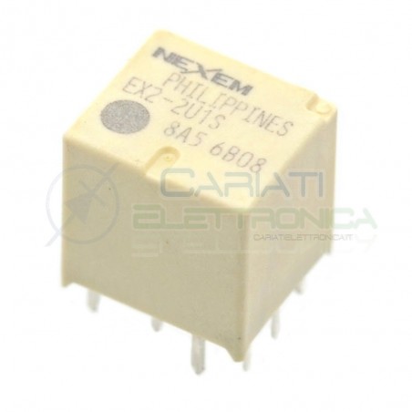 Doppio Relè elettromagnetico 2x SPDT bobina 12V 30A 10 pin EX2-2U1S NEC NEXEM Nexem
