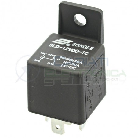Relay 12v 30A 40A Songle SLD-12VDC-1C 5 pins Auto Camper UniversalSongle