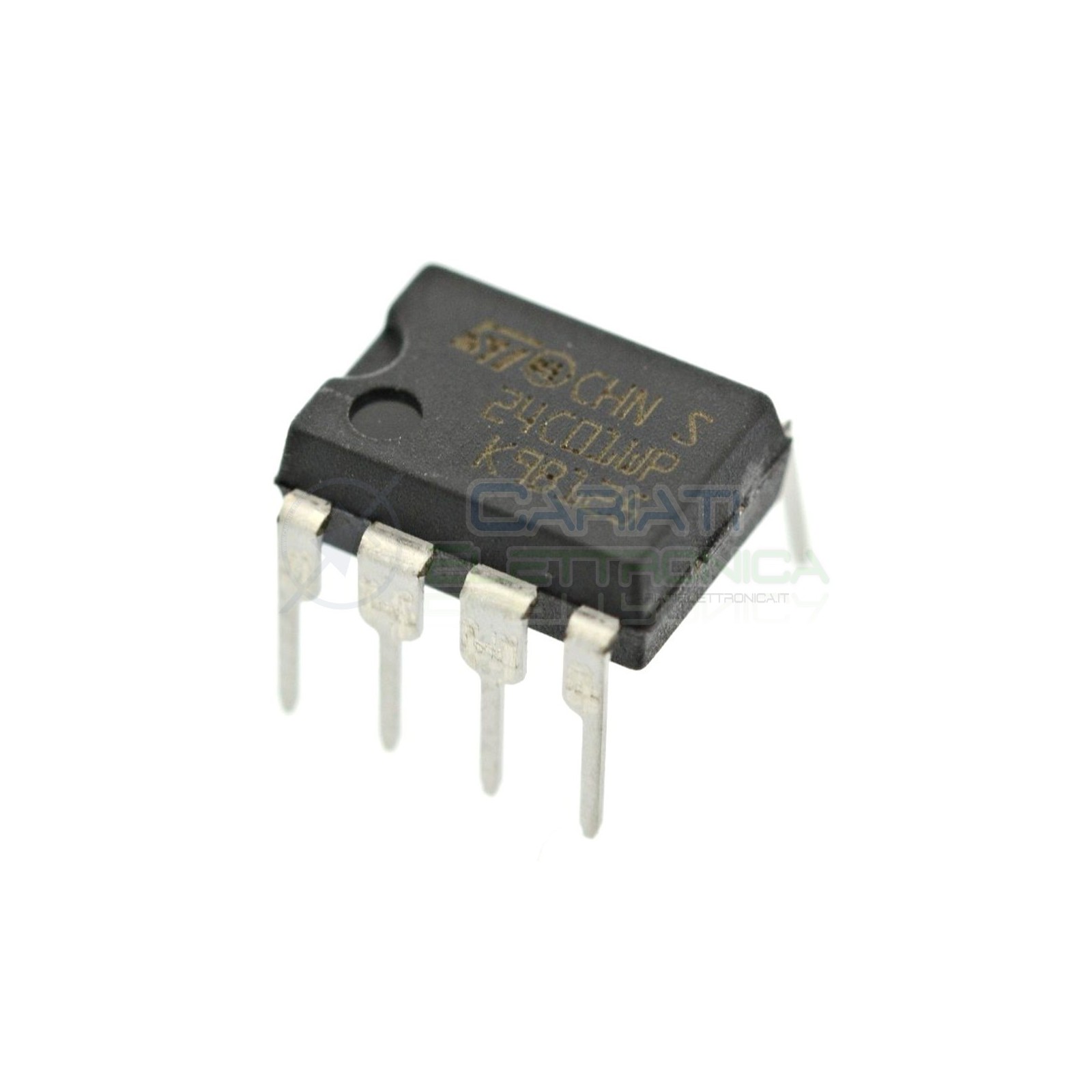 2 PEZZI Memoria seriale ST 24C01 EEPROM I2C DIP8 ST MICROELECTRONICS