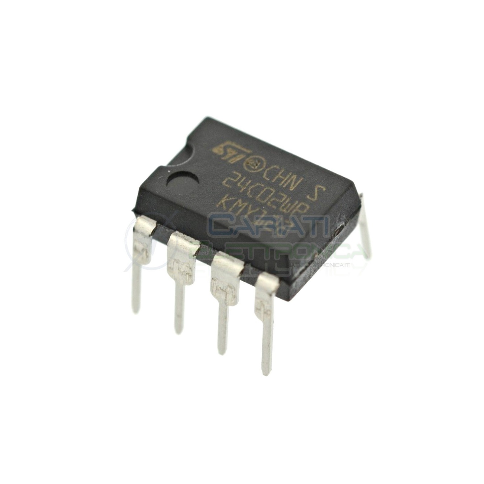 2 PEZZI Memoria ST M24C02 EEPROM seriale 24C02 256 byte 256x8 bit I2C DIP8ST MICROELECTRONICS