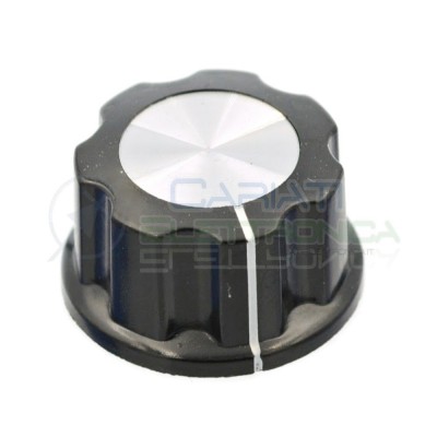 MANOPOLA CON ASSE 6mm 26x15mm POMELLO KNOB KNOBS FENDER POTENZIOMETRO AUDIOCariati Elettronica