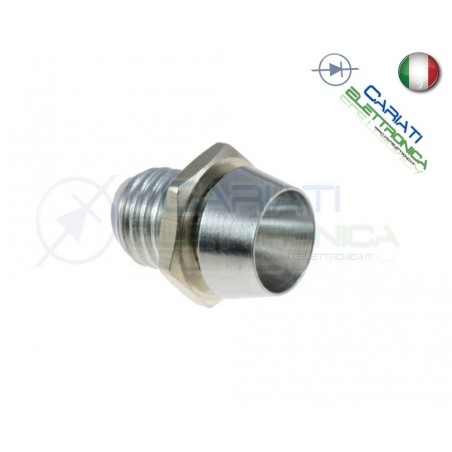 10 PEZZI SUPPORTO PORTA LED 5MM IN METALLO CROMATO