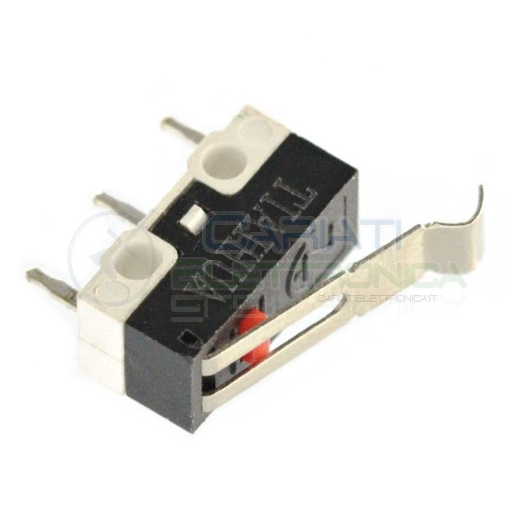 2 PEZZI MicroSwitch a leva Pulsante Fine Corsa Micro Switch PCB