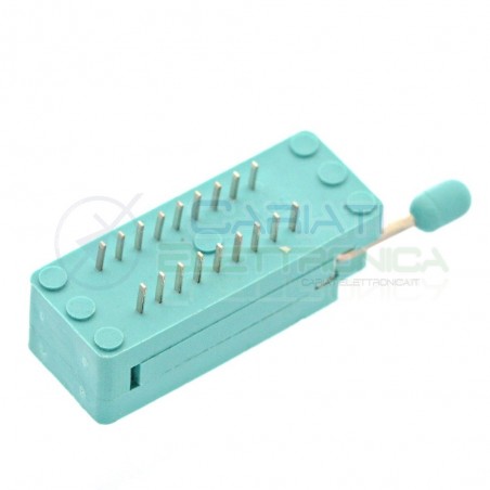 Adattatore Zoccolo ZIF 18 pin per circuiti integrati DIL DIP Generico