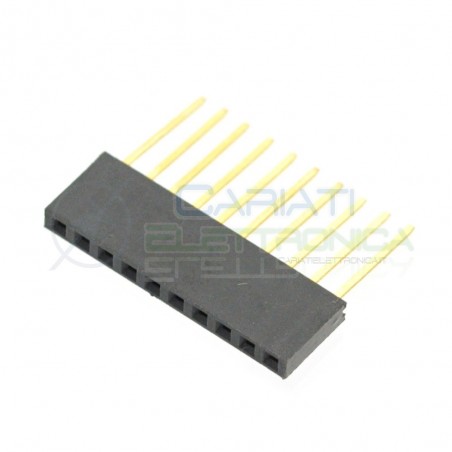 5 PEZZI connettori strip line 10 poli femmina LUNGHI per ARDUINO Generico