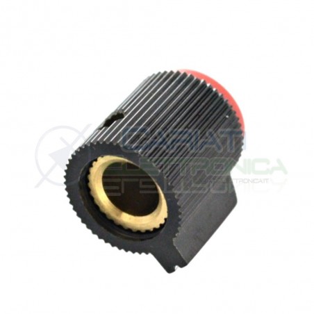 MANOPOLA POMELLO KNOB KNOBS FENDER POTENZIOMETRO AUDIO ASSE 6mm ROSSAGenerico