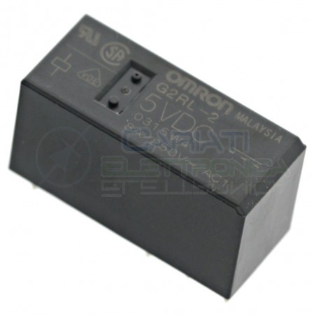 Relè doppio 2 scambio Omron G2RL-2 5VDC 5V DC 8A 250V DPDT Omron