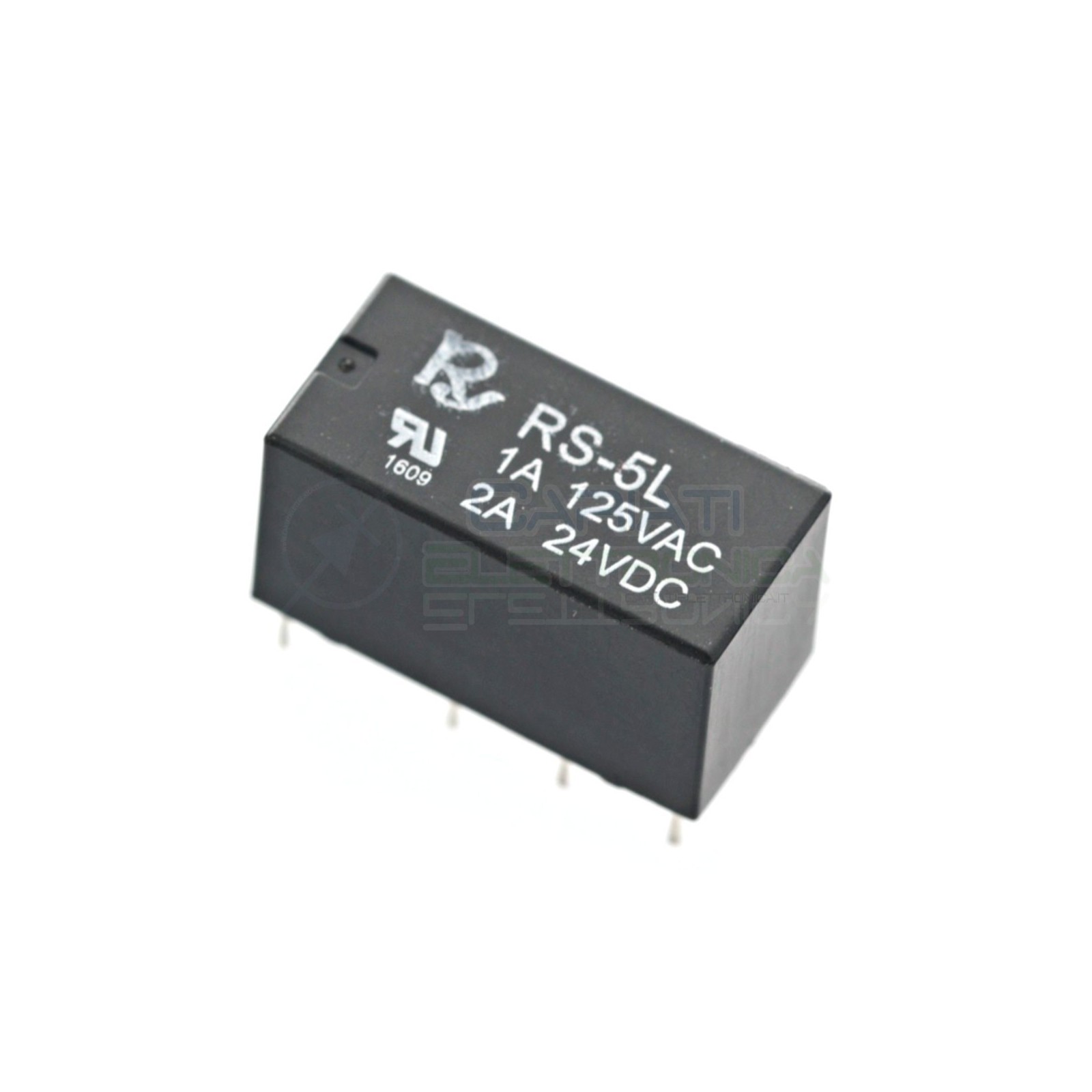 Relè 2 scambi RS-5-L RS5L RS-5L con bobina 5Vdc 5V DC 1A 125Vac DPDT