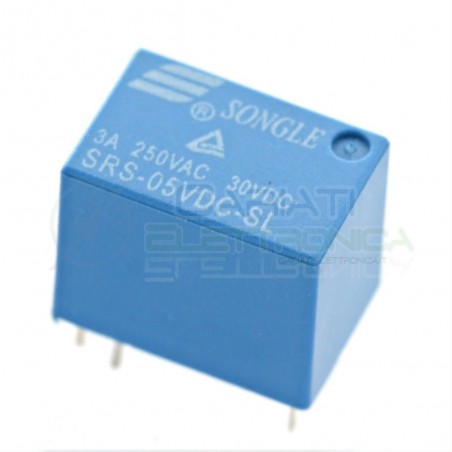 SRS-5VDC-SL Relay Relè 5V Dc 3A SRS-5VDC-SL Circuito Stampato Pcb 1 Scambio SRS